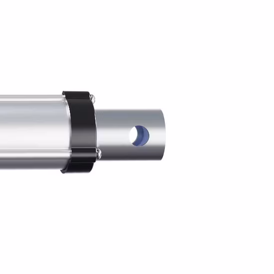 Atuador linear rastreador solar de motor escovado 24 Vcc com carga máxima 50000 n para suporte de rastreamento fotovoltaico de 2 p